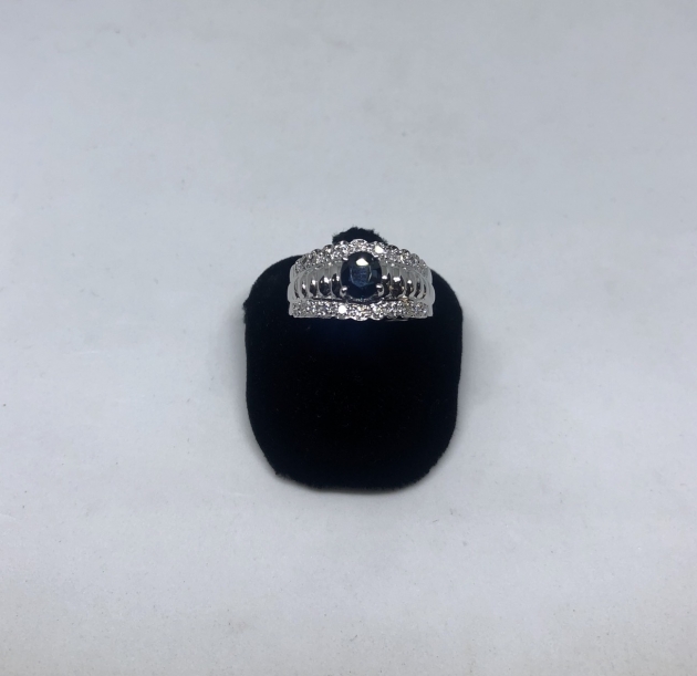 藍寶K金戒指(已售出) 2